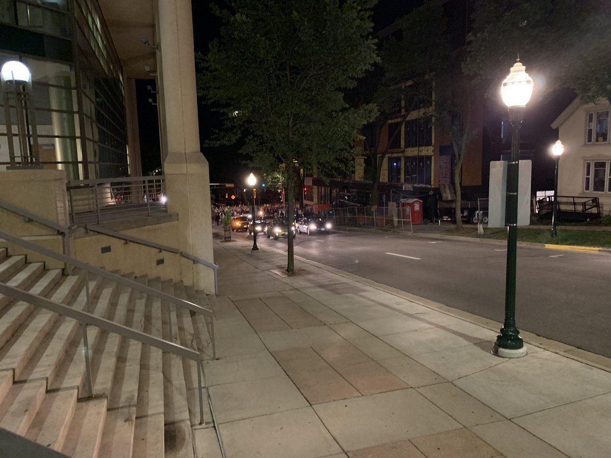 Protesters seem to be organizing to start marching down South Hamilton Street toward the Capitol.