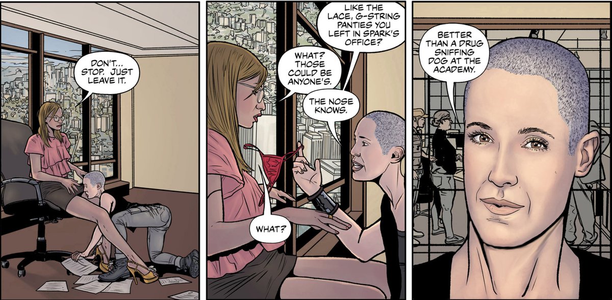 DonnaManicotti's tweet photo. @DonnaManicotti Dyke Detective on @comiXology https://t.co/xaRe7gsg3h #NeoNoir #HyperSexual #LesbianComic https://t.co/6GFiPPHFUD