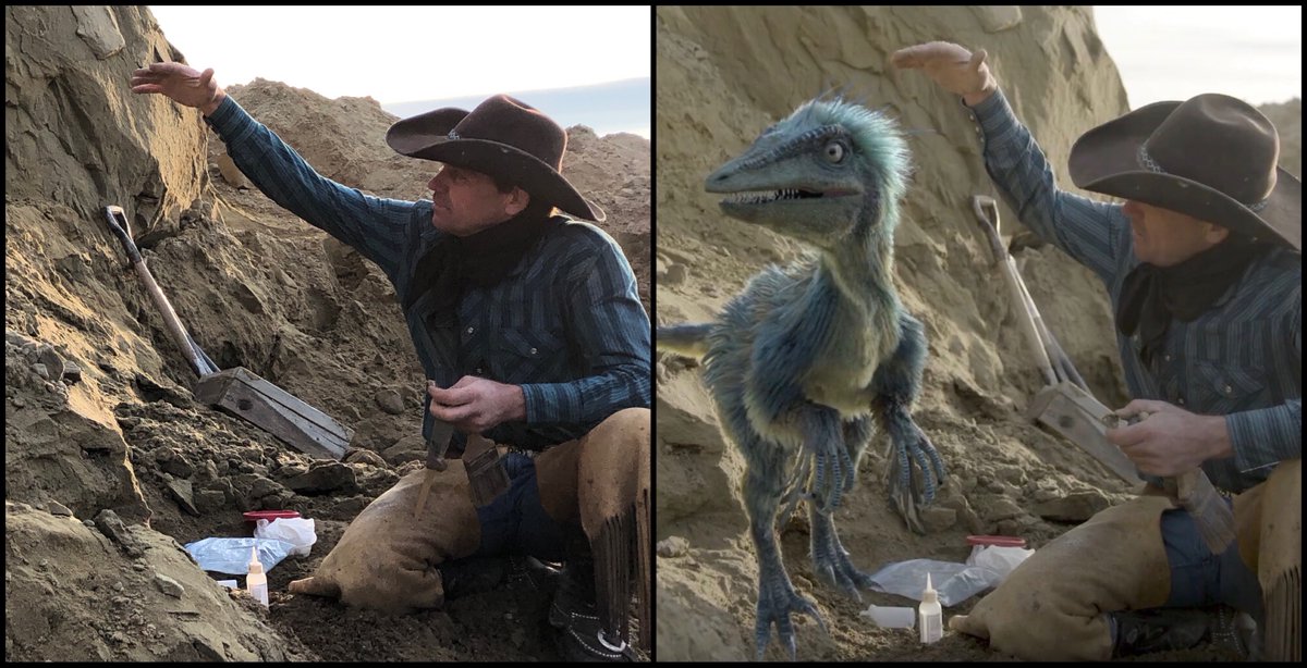 #DinoHunters have a unique way of seeing into the past. The trick was finding a way to bring it back to life for TV. Check out the amazing graphics on the next episode this Friday at 9pm on <a href="/Discovery/">Discovery</a>