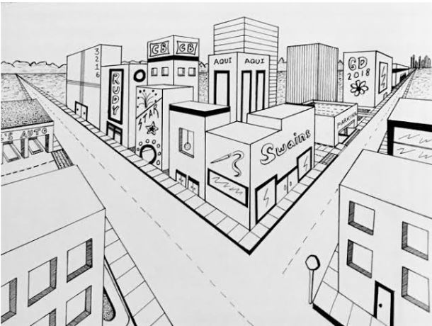 Art1072's tweet photo. Year 8 Perspective! #CognitaWay #teamS107 https://t.co/Nc4MjmZcBg