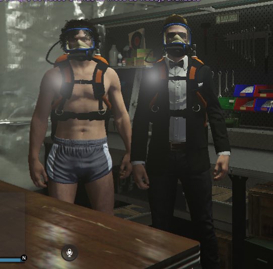 UNPlayerOficial's tweet photo. ¿Listos para buscar tesoros?
Tanques y máscaras de buceo disponibles en mesa de trabajo avanzada.
🐠 🎣 🌊 🐠 🐟 🎣 #gtav #gta5 #rage #unplayer #rolplay #roleplay #gta https://t.co/9EESRlXvmr