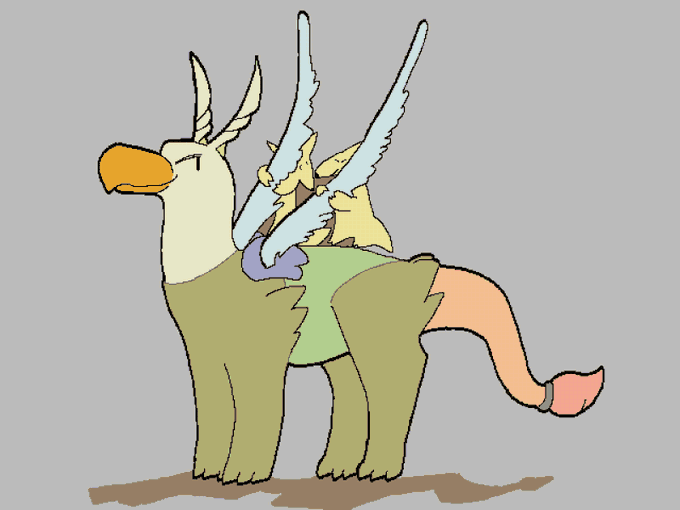 グリフォンのtwitterイラスト検索結果 古い順