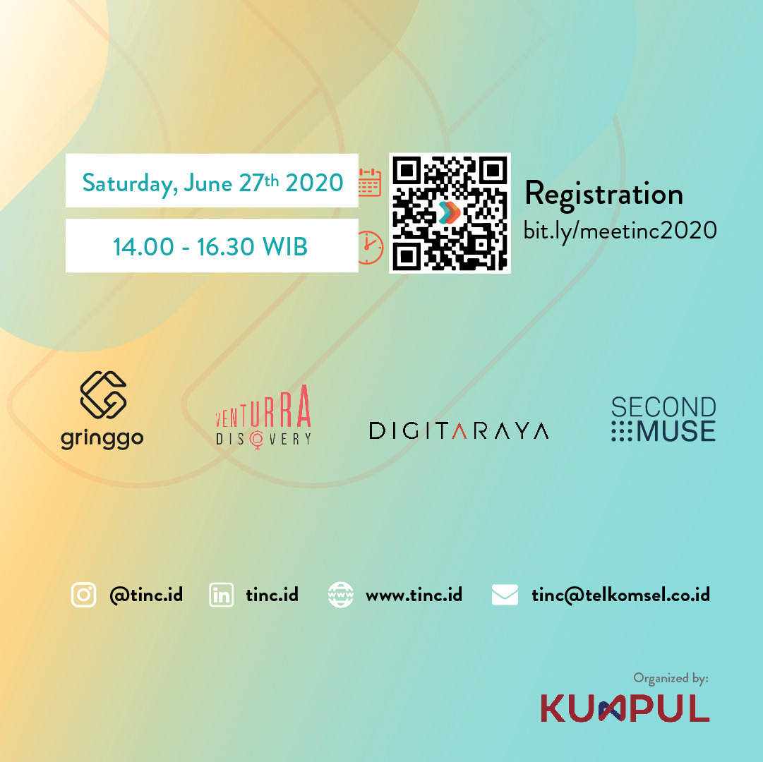 tinc_id's tweet photo. Hi Innovators in Denpasar! Kenken kabare? Are you ready to join #meetinc with Denpasar’s startup communities?

Don't miss this opportunity, register now at https://t.co/wiIpf70iYi!

#TINC #TelkomselInnovationCenter #TINCTelkomsel #meetinc  #StartupIndonesia https://t.co/aS6oNpiiJD