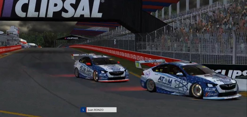 Corazondef1's tweet photo. #CF1Virtual 🇦🇷
#VRacerSupercar 
Fecha 3 #Adelaide 

Resultados @AtomMotorsports 

@Manulopez_11 P4 
@ronzojuann P5 
@iamdanny12 P9 
#MCorvino P11 
#Martin Ab 
#DLopez AB https://t.co/W5CVh9BMD7