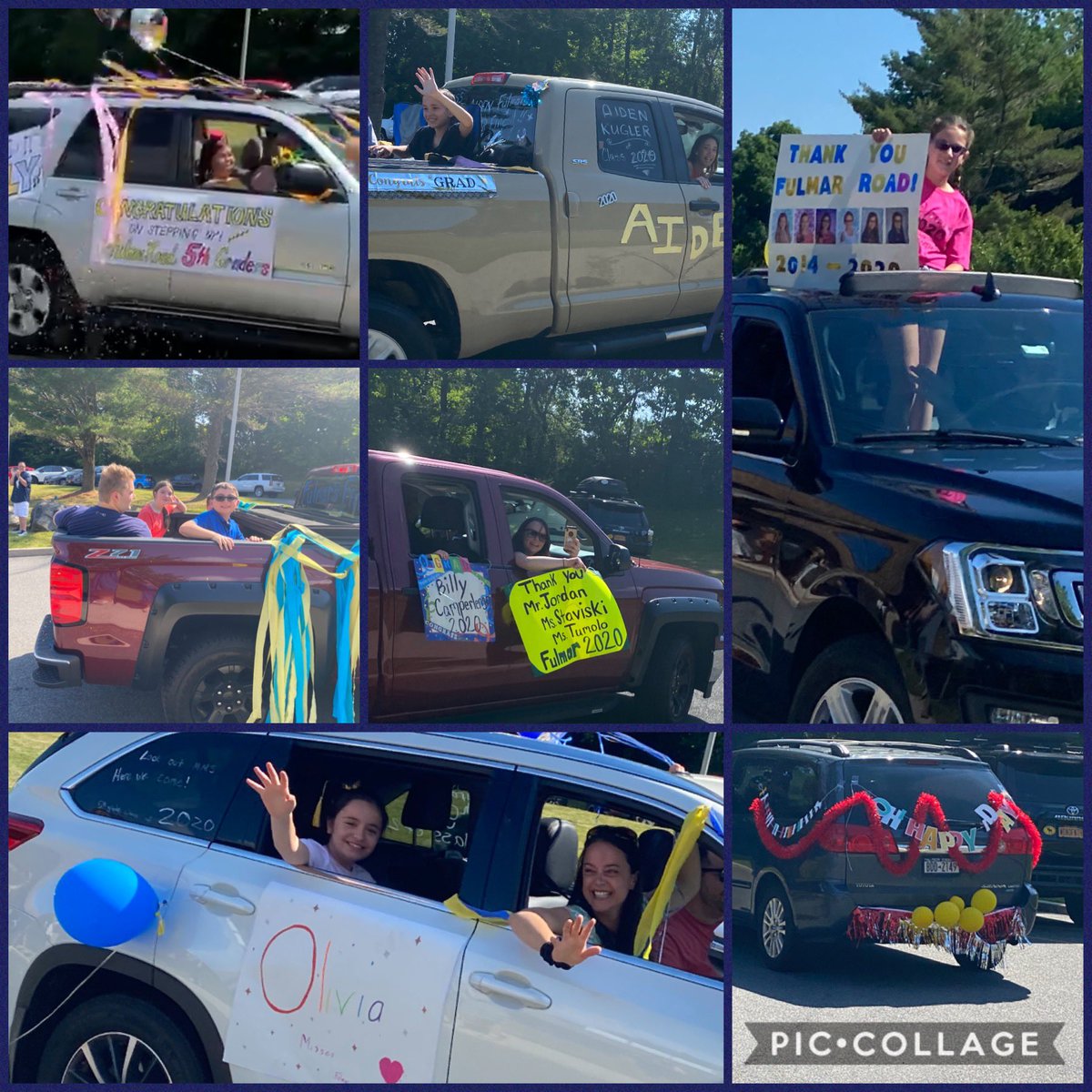 VanessaStaviski's tweet photo. What a spectacular celebration of the 2020 Fifth Grade Fulmar’s Finest Graduates! Thank you everyone for making this a wonderful day! 💙💛#5SM @4thwithMsMartin https://t.co/9z3Q8goxBL