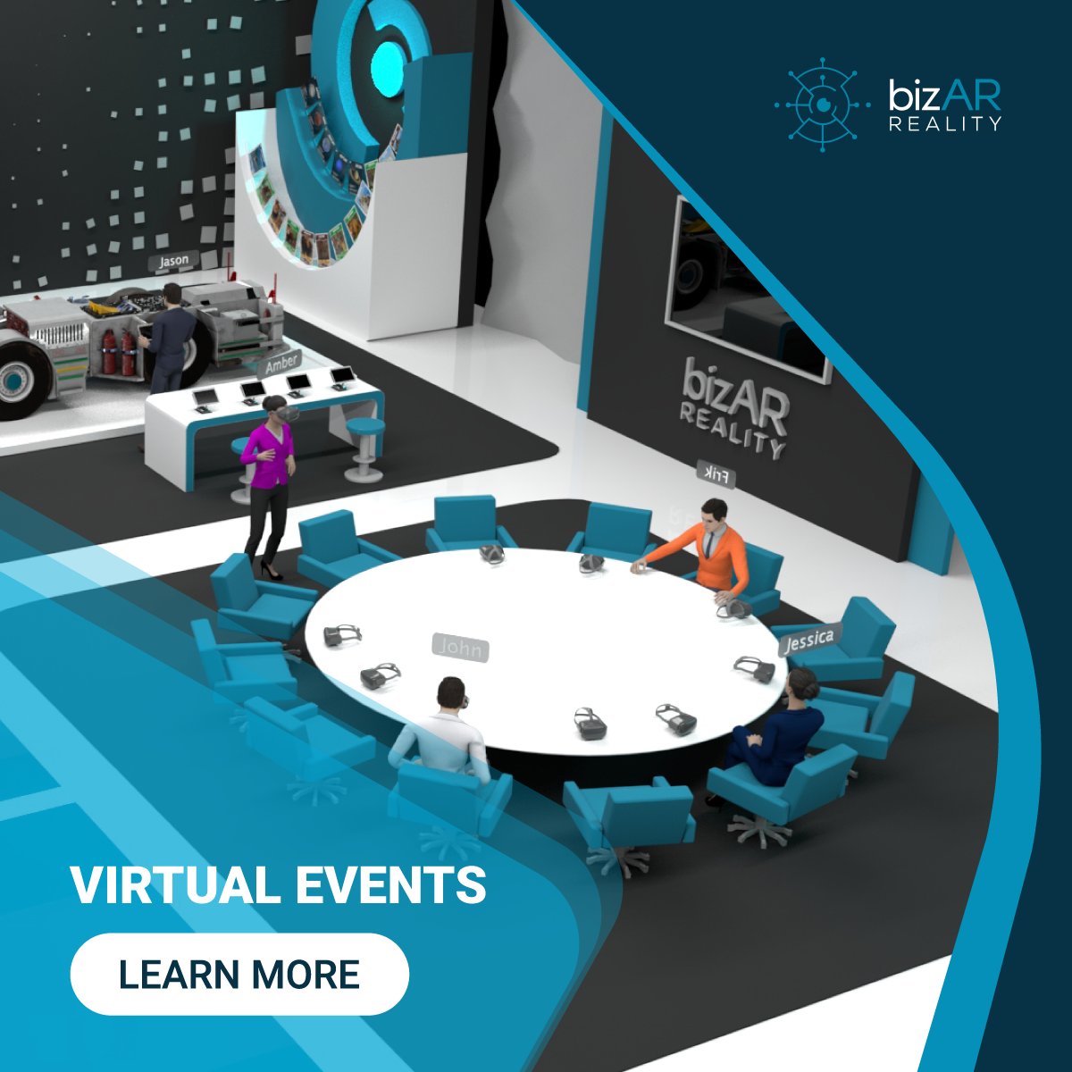 bizarrealityZA's tweet photo. Hosting virtual events is a great way to network and collaborate with colleagues and clients from around the world. A custom branded experience with private meeting rooms, conference facilities, and breakaway areas will form the bases of your virtual event. #virtualevents https://t.co/6LDyEYpoNZ