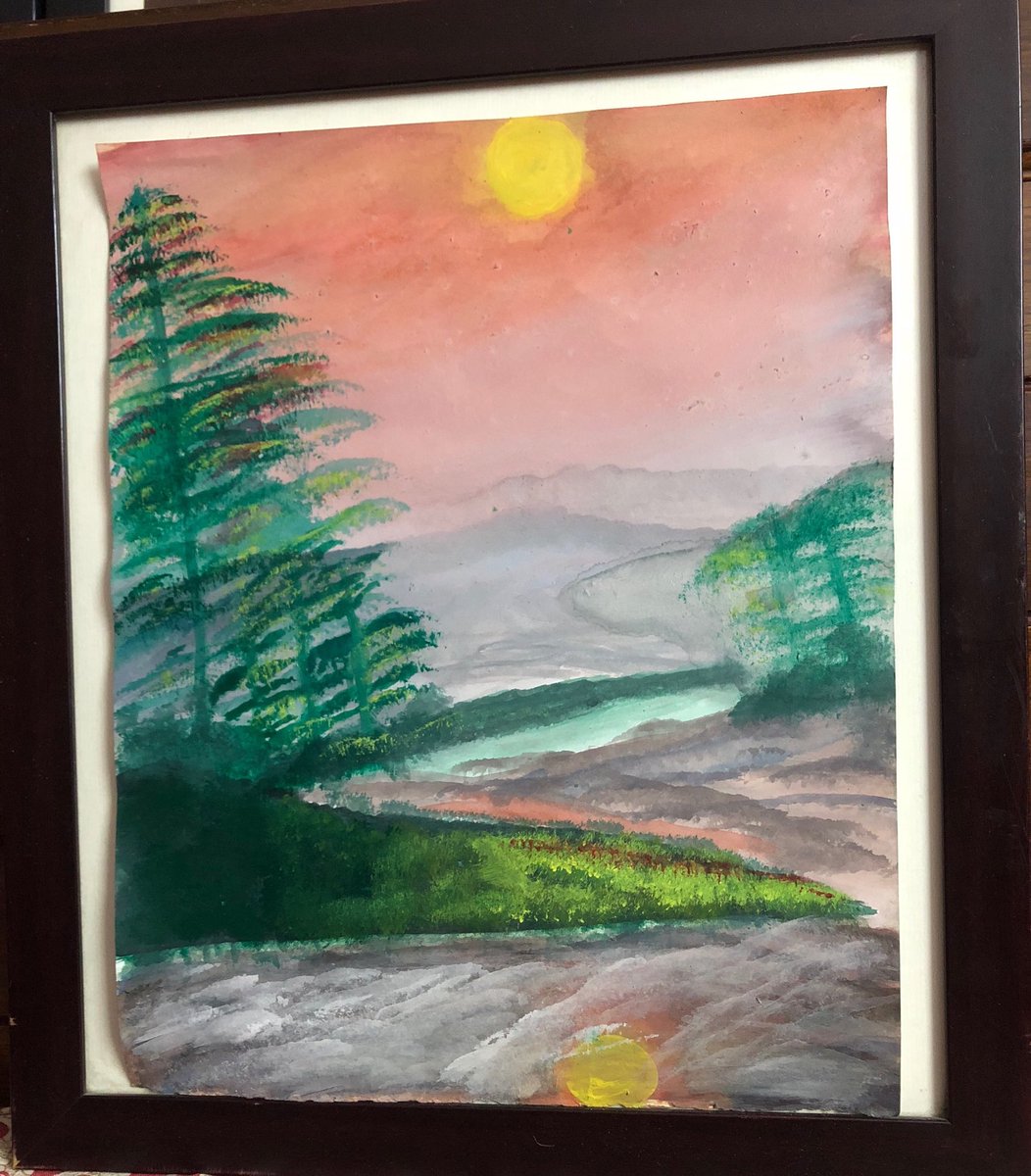 sanamtrail's tweet photo. #artist #Bobross #watercolorpainting #peaceful #begineerart #acrylic #painterscommunity #Critic https://t.co/JJ0CpVzvfZ