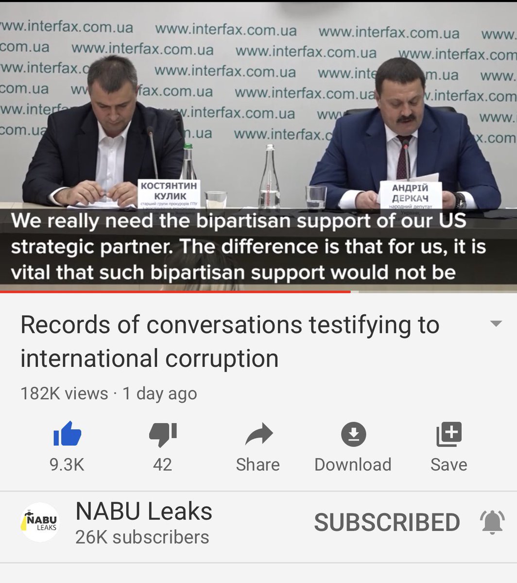 He says they need the support of the US in solving the corruption