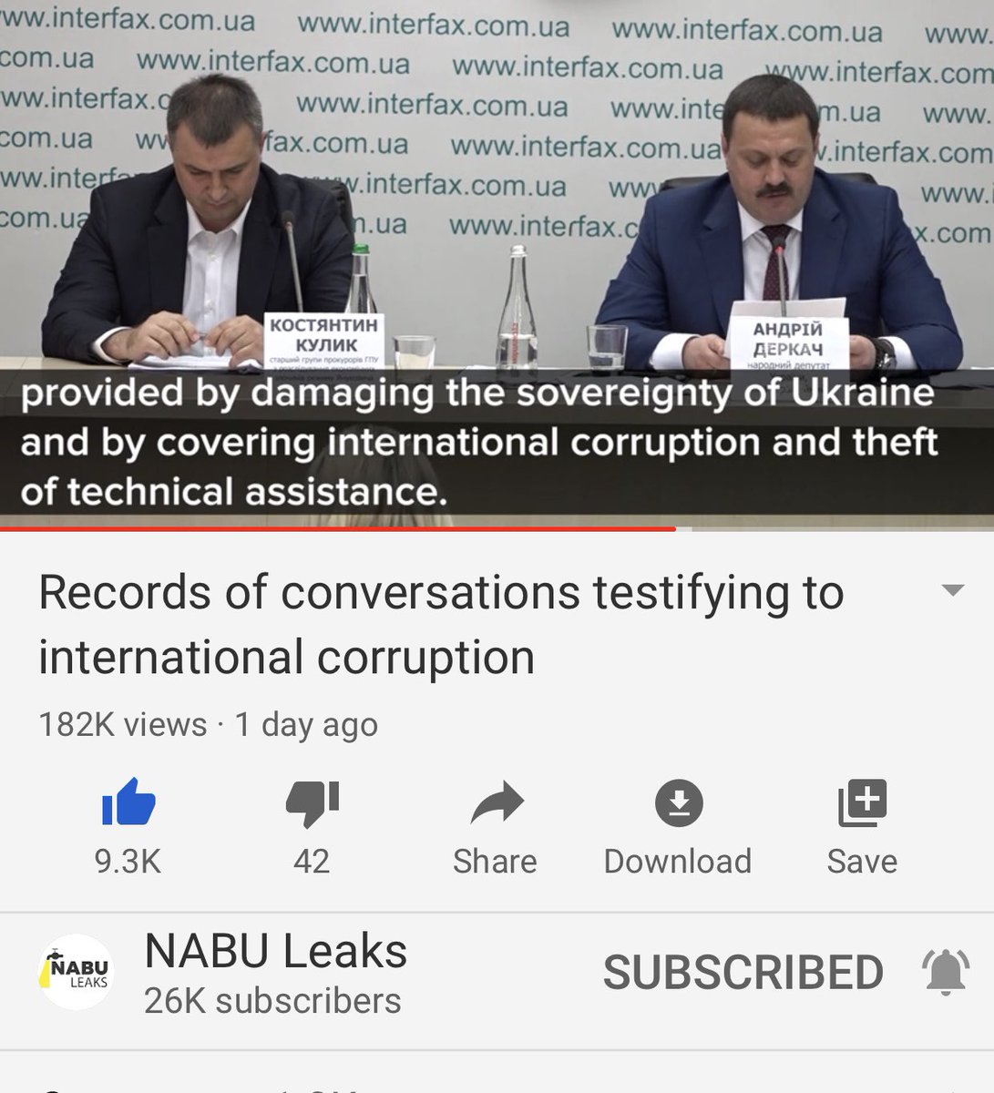 He says they need the support of the US in solving the corruption