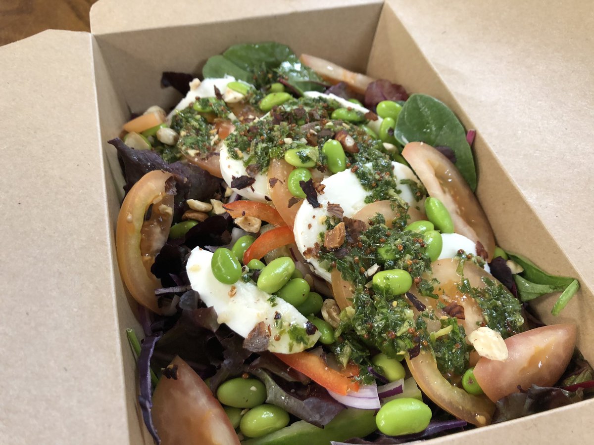 FGrestaurant's tweet photo. Forever Green at Ransom Wood is now open again for takeaways in the sunshine. Our latest menu has some tasty salads like the tomato, burrata and broad bean. We are open 9am to 2.30 Monday to Friday but will extend this soon and the full restaurant will be back from 6th July. https://t.co/5n8thyZVVJ