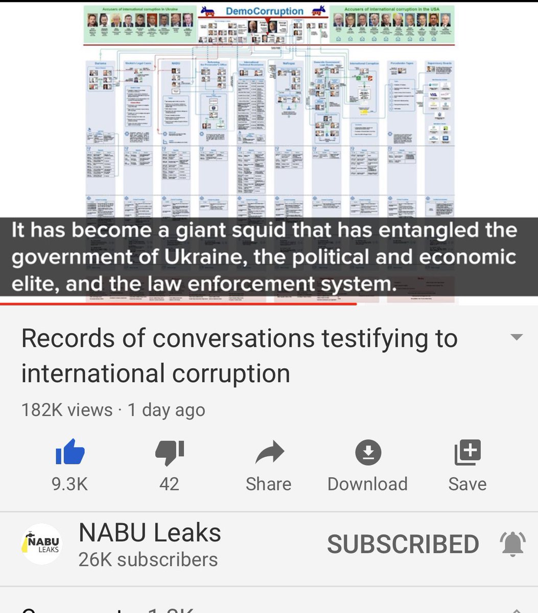 He’s still taking about how deep the corruption goes and how it’s intertwined with the US