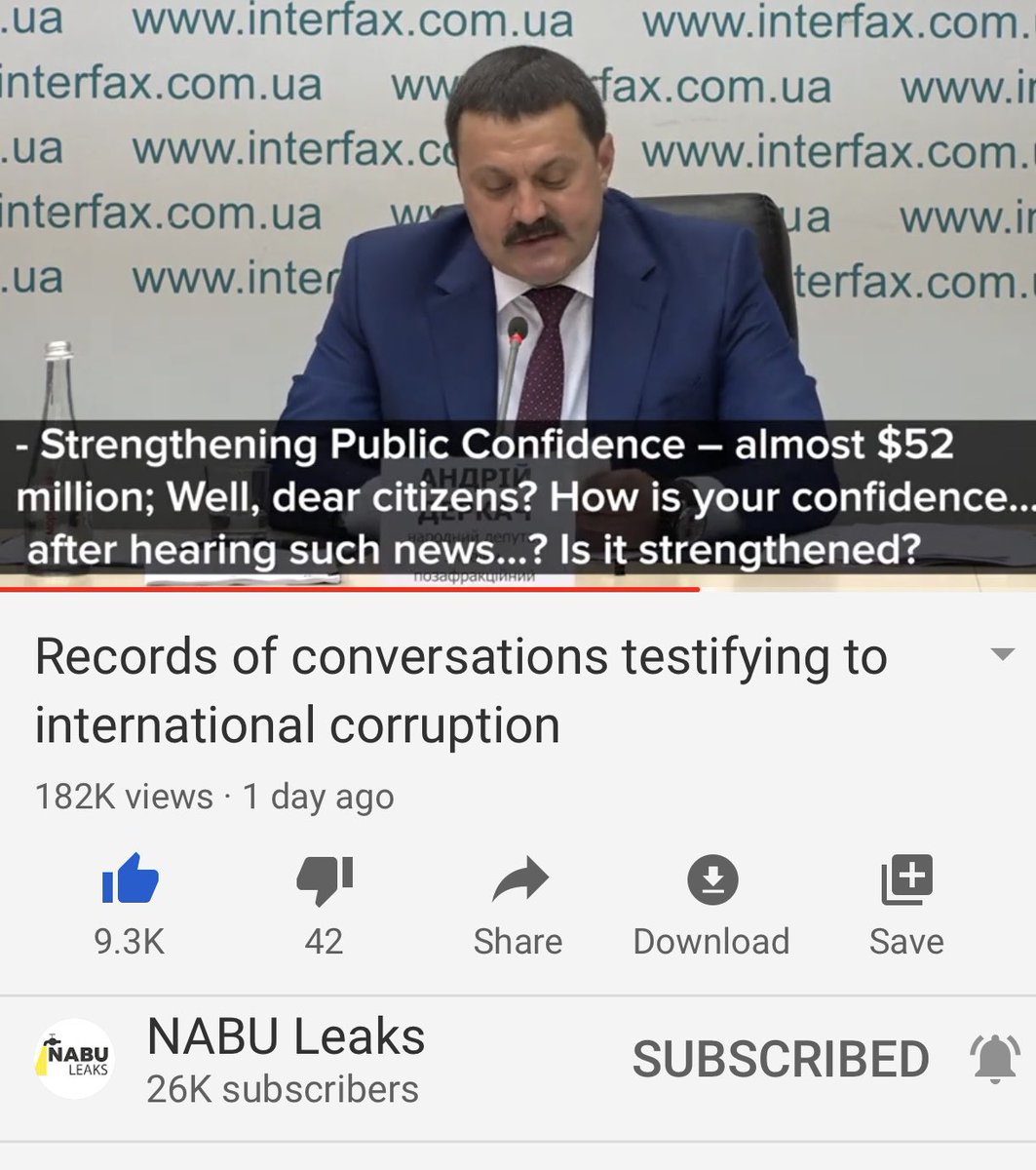 He’s still talking about how US taxpayers have been ripped off too and how Ukraine has set up ridiculous agencies who have gigantic budgets and zero accountability. It’s how they launder money of course