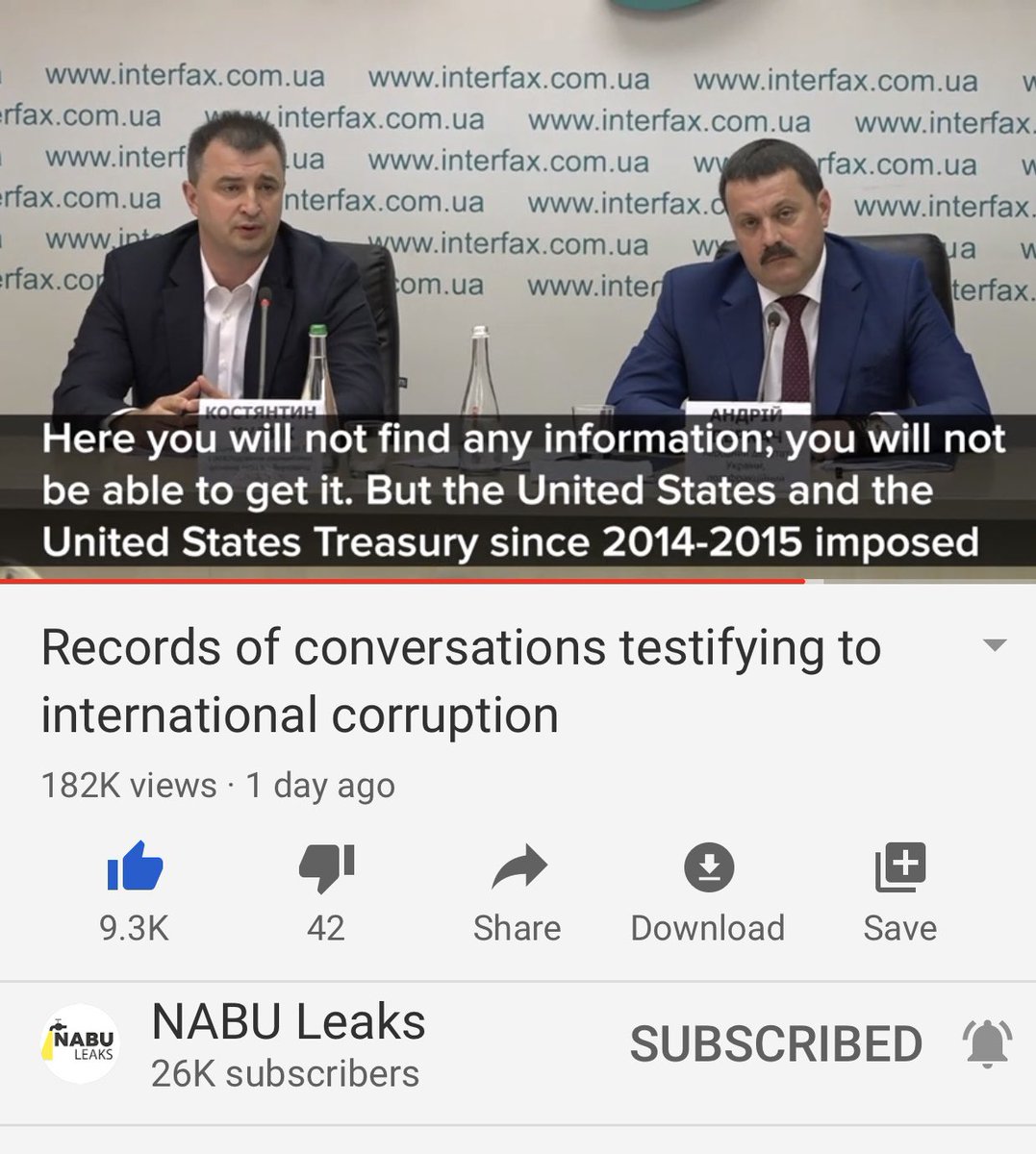 The other investigator steps in and says look, all Burisma investigations have been stopped. Says you won’t find any info from Ukraine because of the Biden bribes which sucks.