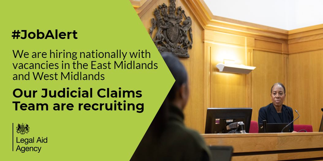 #JobAlert. We are hiring nationally with vacancies in the East Midlands and West Midlands. Our Judicial Claims team are recruiting. 