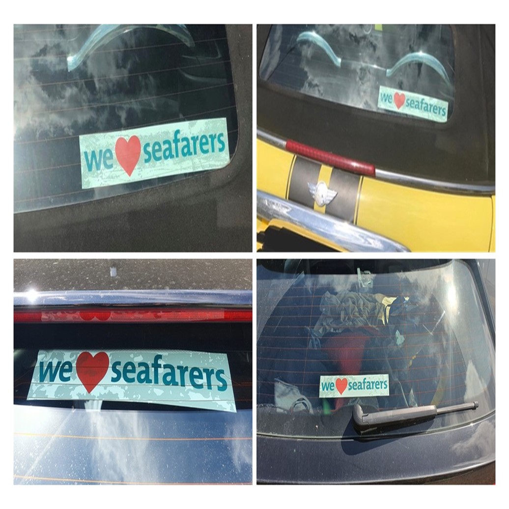 Thank you @Seafarers_UK & @nicholasharvey for our fabulous car stickers. We are very proud to support #keyworkers ⚓️ #crew #SeafarersAreKeyWorkers #seafarerslivesmatter #proud #supporters @maritimedevgrp