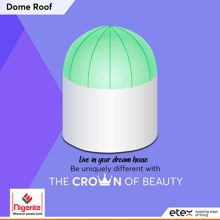 nigeritelimited's tweet photo. A dome roof, unsurprisingly, is a roof in the shape of a dome. A complex and durable design, this type of roof adds a beautiful aesthetic to a building, and can be seen in many historical buildings.
#nigeritelimited #etex #buildingmaterial #roofingsheet #roofstyle https://t.co/nSls0WCqSJ