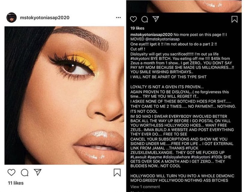 This woman harbors hate for everyone and it makes sense why blac chyna moves the way she does. Her mother is a profile fit of a narcissist and not only feels she created Chynas platform...but that she should be given the same one and be treated nd paid as such.