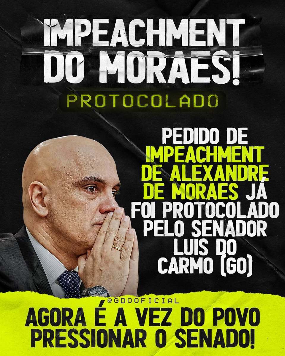 glaustring's tweet photo. @BolsonaroSP Presida é bom você soltar o "Verbo" pra cima do Ministro do STF Alexandre de Moraes! Ruja igual um Leão! Agora Iremos com toda a Força... Sinto Muito JB! Mas Chegou a Hora!! Destruiremos a "Alexandria"!
#ImpeachmentAlexandreDeMoraes 
#TodosContraAlexandredeMoraes https://t.co/6j9e30QE2D