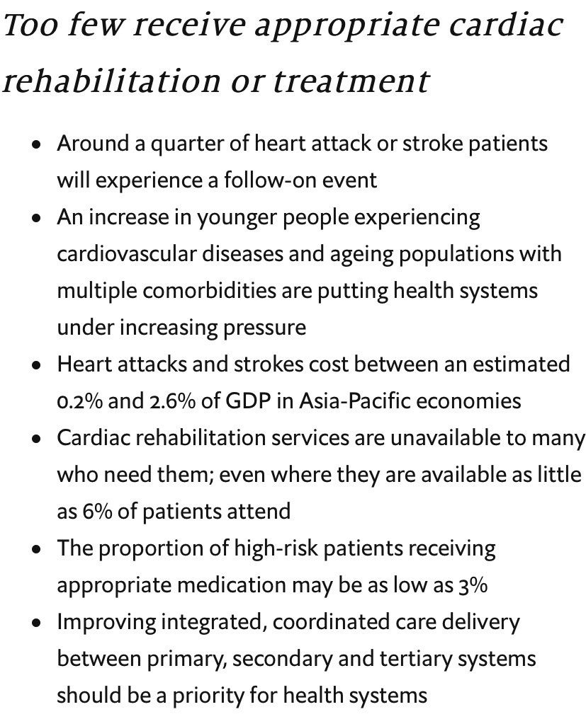 TJ_Yeo's tweet photo. #CVD is the #1 killer worldwide &amp; an enormous burden to healthcare systems-a problem made worse by #COVID19. We must do more for our patients. Grateful to be able to provide some insights from 🇸🇬
@TheEIU #cardiacrehab @ICCPR_GlobalCR @heartSG @lamcardio @NUHS @ACRA_ACRA https://t.co/t92KwMk9PA