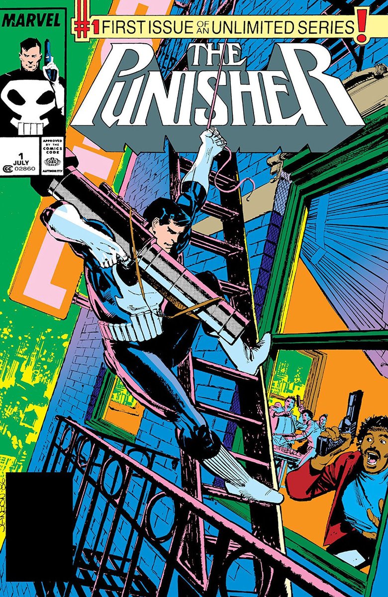 #Miércoles de #CómicDeLaSemana Hoy #ThePunisher No. 1 con fecha de portada de julio de 1987. 
Escritor: #MikeBaron 
Dibujante: #KlausJanson  
#Punisher #FrankCastle #Antihéroe #ElCastigador #ElMatón #MarvelComics #MarvelAgeOfComics #MarvelUniverse #MarvelSuperheroes