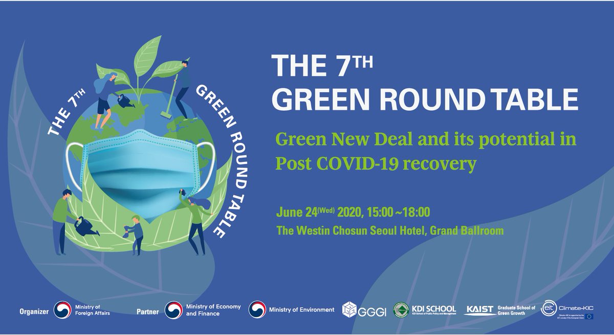 yannickglemarec's tweet photo. #ROK's 🇰🇷 #GreenNewDeal in the context of COVID-19 raises climate ambitions. It provides a chance to create new markets and jobs that can bring about sustainable #greengrowth. Very interesting discussion expected at the today at the 7th #GreenRoundTable. https://t.co/Sj4PXmlJIQ https://t.co/sucIDdK7xL