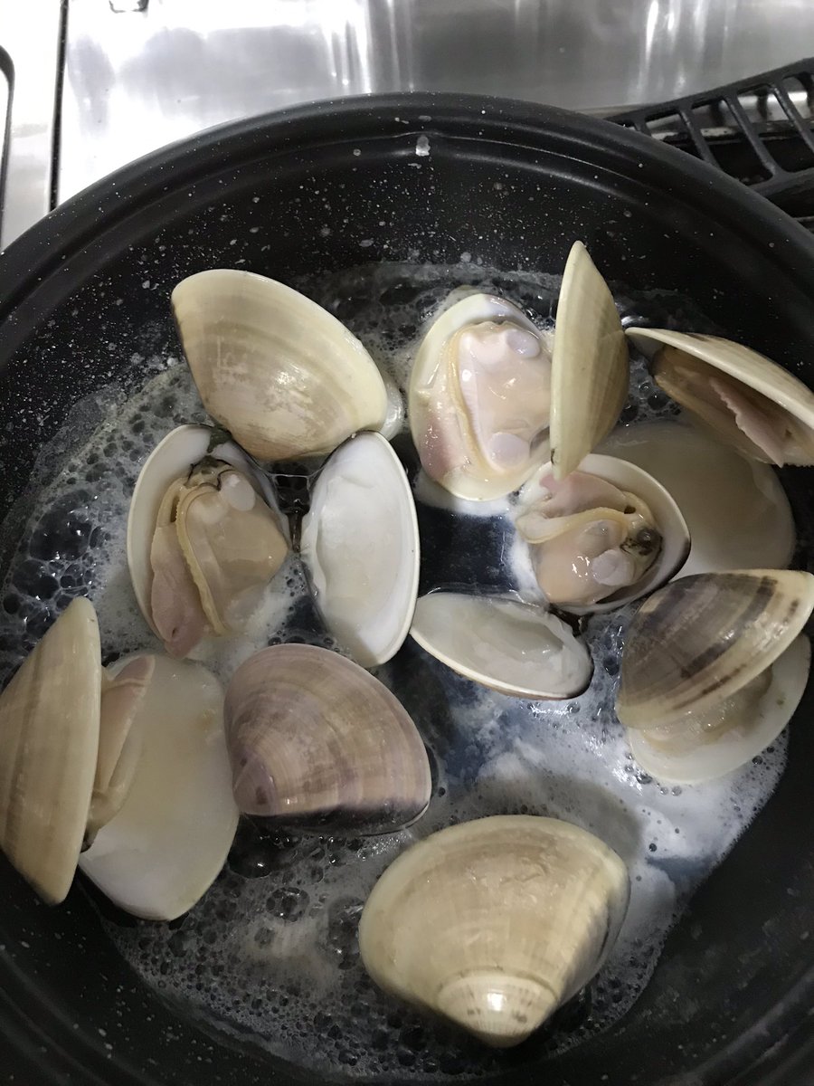 山口かおる در توییتر 父の日は 皆さん何をしていましたか 私は 大好きなハマグリを食べて幸せでした ただ 網焼きは出来ないので フライパン 焼きでも 充分美味しかった ハマグリ 網焼きは諦めて フライパン焼き 何回食べても大丈夫 大好き