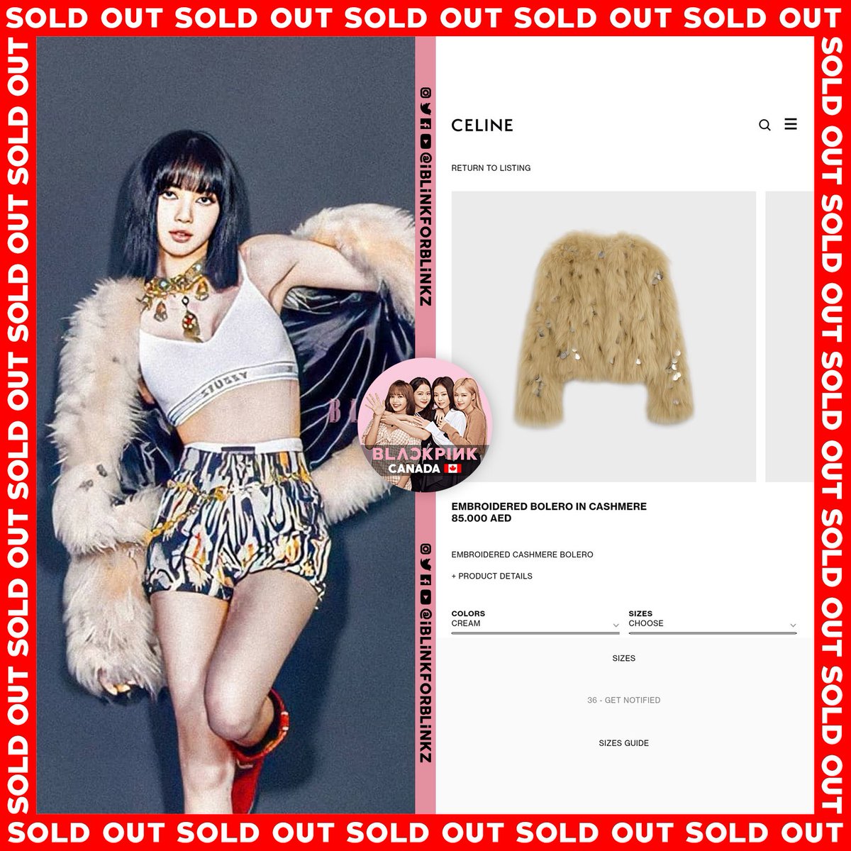 FORONLY7L97's tweet photo. ลิซ่าสมฉายา QUEEN OF SOLD OUT จริงๆนะ ยิ่งช่วงหลังๆ เสื้อผ้าที่ลิซ่าใส่ก็ sold out หลังลิซ่าใส่ปรากฏตัวไม่กี่นาทีเอง คือแบบ นี่แหละ QUEEN OF SOLD OUT! ในขณะเดียวกัน มันสื่อถึงว่าอิทธิพลด้านแฟชั่นของลิซ่ากำลังมีผลต่อผู้บริโภคมากขึ้นอย่างก้าวกระโดดเลยค่ะ 

#LALISA #LISA #BLACKPINK https://t.co/WlpELcU3rP