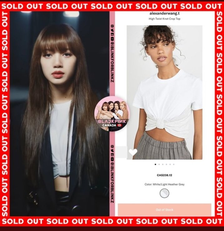 FORONLY7L97's tweet photo. ลิซ่าสมฉายา QUEEN OF SOLD OUT จริงๆนะ ยิ่งช่วงหลังๆ เสื้อผ้าที่ลิซ่าใส่ก็ sold out หลังลิซ่าใส่ปรากฏตัวไม่กี่นาทีเอง คือแบบ นี่แหละ QUEEN OF SOLD OUT! ในขณะเดียวกัน มันสื่อถึงว่าอิทธิพลด้านแฟชั่นของลิซ่ากำลังมีผลต่อผู้บริโภคมากขึ้นอย่างก้าวกระโดดเลยค่ะ 

#LALISA #LISA #BLACKPINK https://t.co/WlpELcU3rP