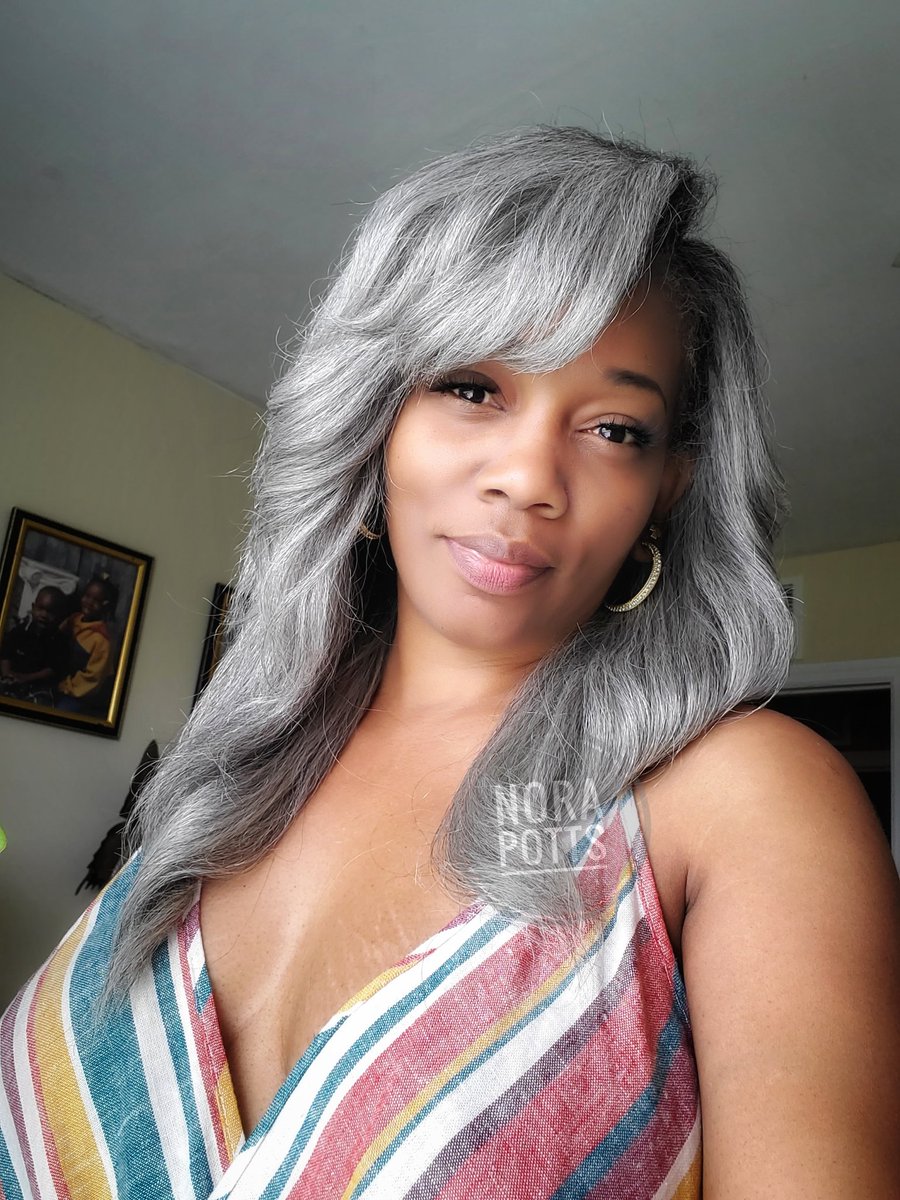 NoraPotts73's tweet photo. Gray is beautiful! I'm glad I decided to live and not dye! #RightLightForASelfie #iAmNora #ABeautifulMind #grayhair https://t.co/ogNoWOQOJ6