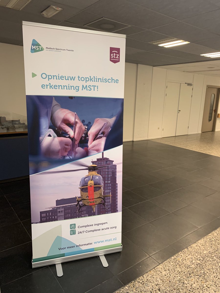 Yes opnieuw zijn wij van ⁦<a href="/ziekenhuisMST/">Medisch Spectrum Twente</a>⁩ erkend als #topklinisch ziekenhuis door de ⁦<a href="/STZziekenhuizen/">STZ-ziekenhuizen</a>⁩ met als ‘zwaarwegend advies’ wat minder bescheiden te zijn over onze technologische en innovatieve producten en ideeën: bij deze !