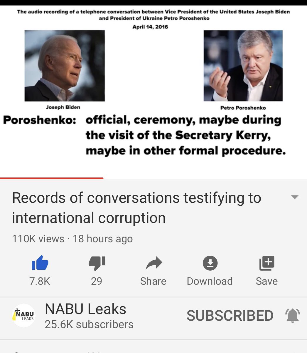 He then plays another convo from April 2016 between Biden and Poroshenko and Poroshenko is asking for Biden’s word but it’s clear Biden doesn’t quite trust him. Huh wonder why 