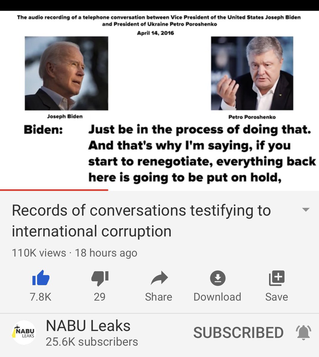 More of the April 2016 call and Biden’s pressuring Poroshenko to stay the course, don’t try and renegotiate