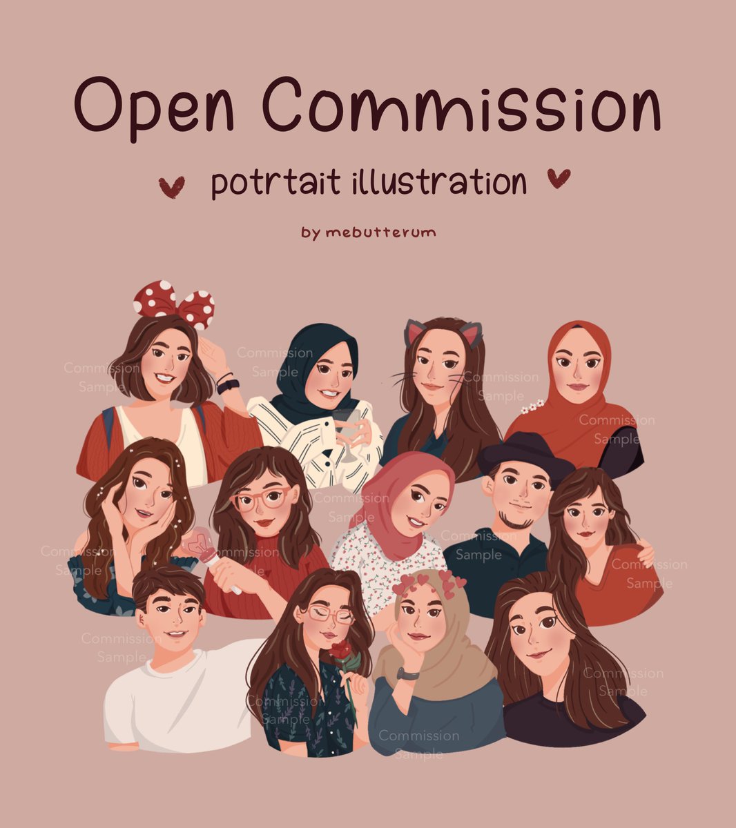 mebutterum's tweet image. [RTs and like are so much appreciated 🥺❤️]

✨OPEN COMMISSION✨

Hi Everyone! I am now available for #commission again! ❤️ 

I am only available for one style potrait illustration. DM me if ur interested 📩

#opencommissions #digitalart #illustrations #artidn