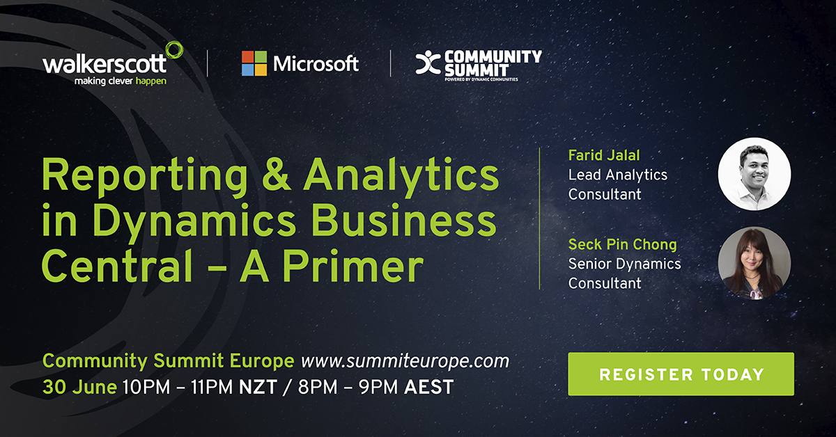 Walkerscott_co's tweet photo. Join Walkerscott's Farid Jalal and Seck Pin Chong next week for a hands-on session that covers all reporting options including interactive Power BI reporting and Azure AI/ML scenarios: https://t.co/nf1CwtP5ka

#communitsummit #makingcleverhappen #msftadvocate #powerbi #azure https://t.co/2NKEbAoBs2