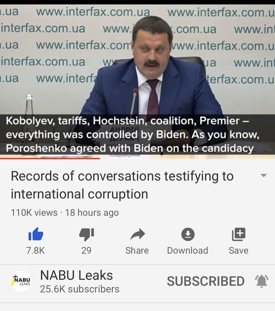Biden told Poroshenko to make the prime minister do what we need and you’ll get your money; Biden controls Ukraine and it’s very clear