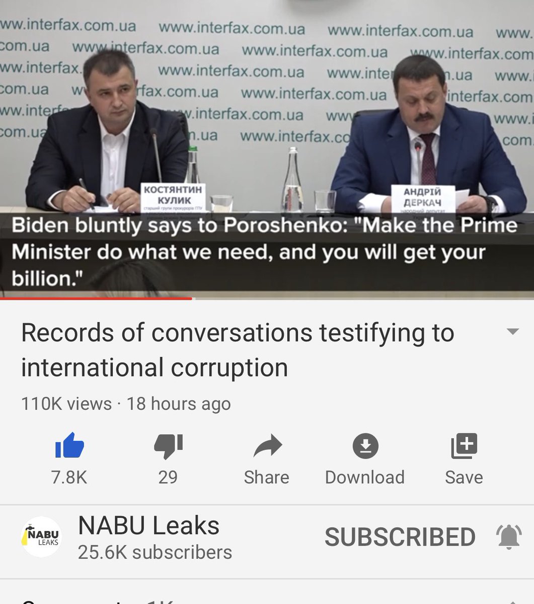 Biden told Poroshenko to make the prime minister do what we need and you’ll get your money; Biden controls Ukraine and it’s very clear