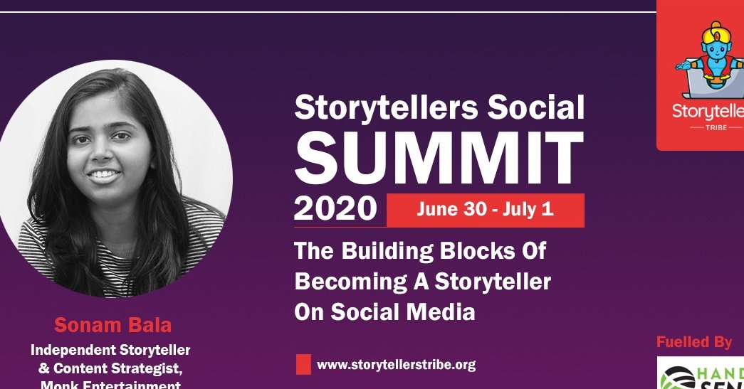Storytellers_HQ's tweet photo. Want to be an astounding #storyteller? 

We have @BalaConnects of @MonkEtweets to cover it from the basics on 1st July,2020.

Follow @Storytellers_HQ for registrations! https://t.co/XHHRvR7zeY