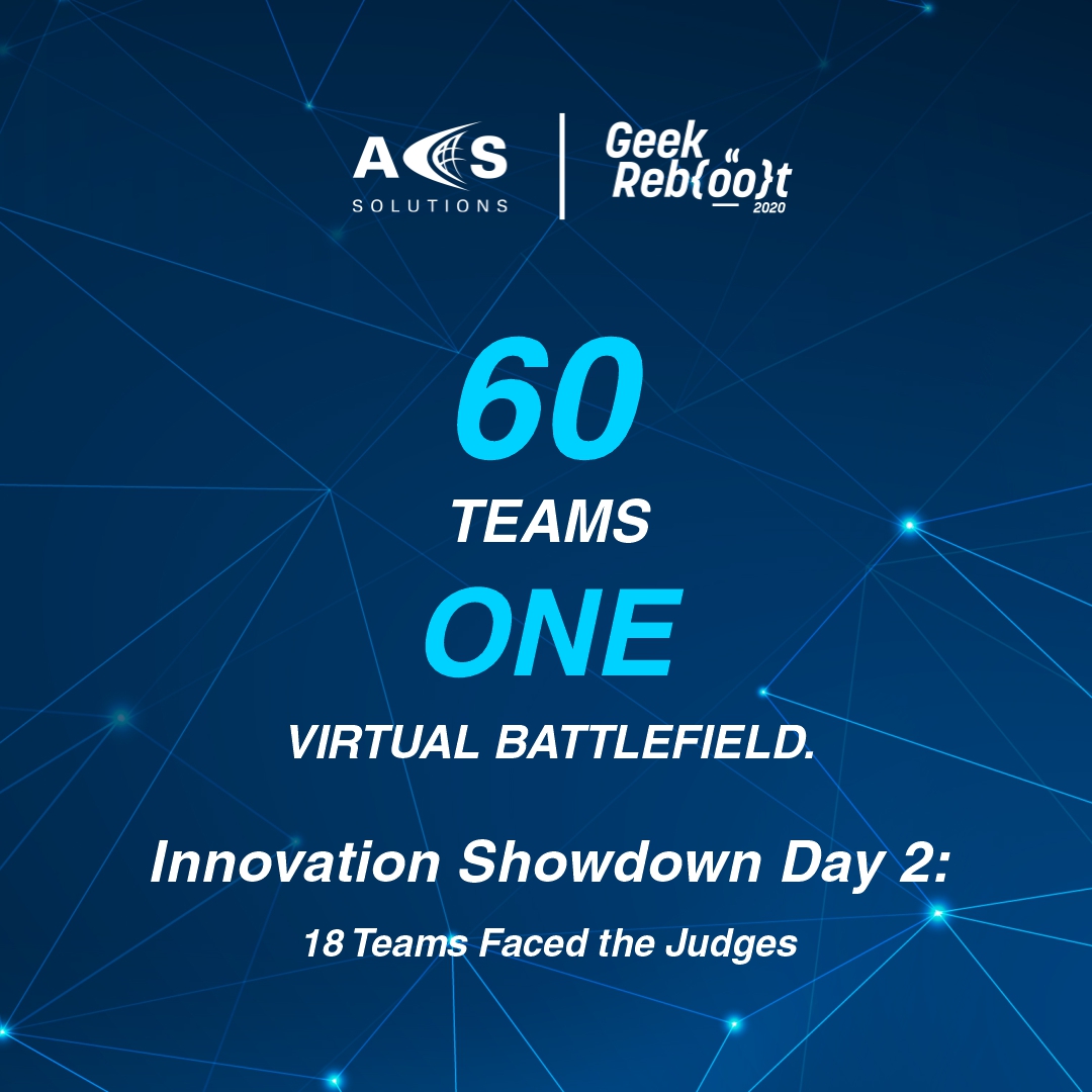 _ACSsolutions's tweet photo. #geekreboot Innovation Showdown Day 2 - 18/60 teams presented their prototypes to the judges.

Great ideas and fantastic execution. We can’t wait to see what the rest of the teams have in store for us!

May the best hack win!

#hackathon #virtualhackathon https://t.co/Lyu5apGqHu