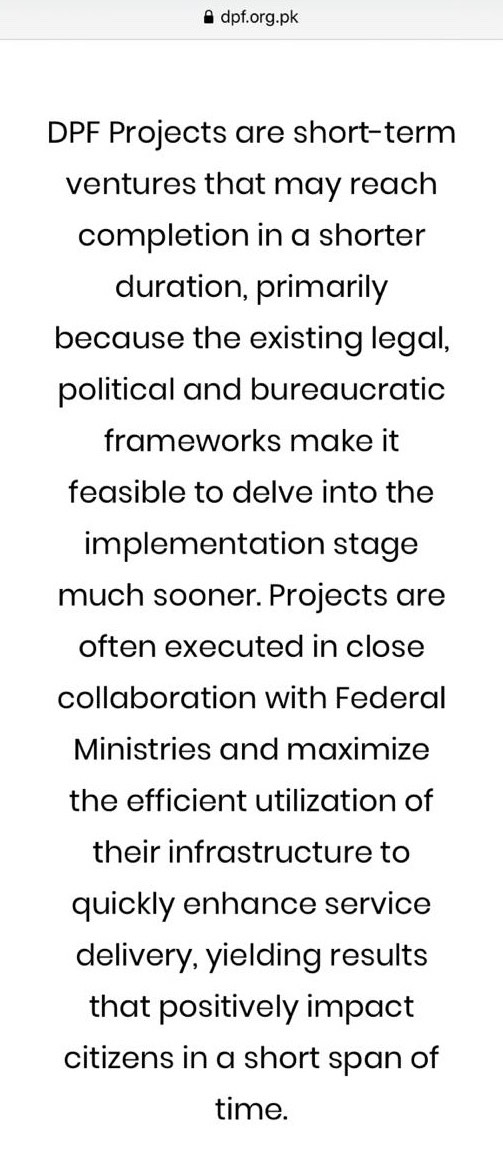 7. As far compensation is concerned, the SAPM has said it won't be a burden on the GoP - but that's not the point - DPF will use the fact that its chairperson also happens to be the SAPM Digital Pakistan to gain "short-term" projects for itself (as mentioned on its website)