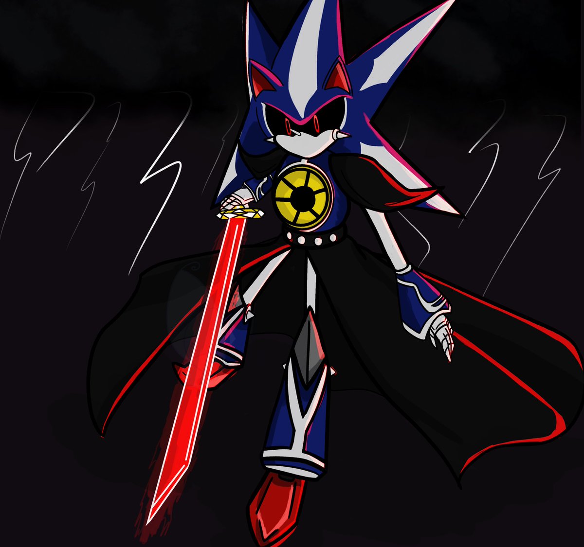 Nyxy_Lynx on X: Neo Metal Sonic for Day 23 on Sonic's Birthday