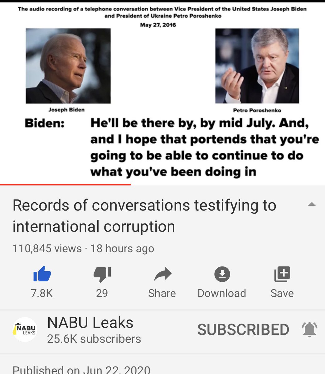 More on the Ukrainian American prosecutor from the May 2016 call between Biden and Poroshenko and it’s very obvious what’s going on. It’s not Poroshenko who’s running Ukraine but again, it’s Biden who’s also enriching himself off the taxpayers