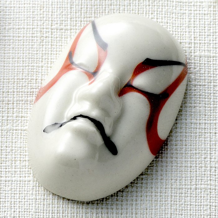 ️九谷結窯 九谷焼 ガッチャン 狐面 キツネ面 きつね面