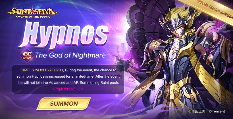 Saint Seiya Awakening Knights Of The Zodiac On Twitter Hypnos Pick Up Special Themed Summon The God Of Nightmare Hypnos During The Event The Chance To Summon Hypnos Is Increased For A Saint Seiya Awakening Knights Of The Zodiac On Twitter Hypnos Pick Up Special Themed Summon The God Of Nightmare Hypnos During The Event The Chance To Summon Hypnos Is Increased For A