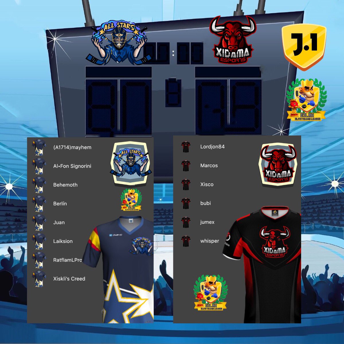 TODAY 24th

🎮| <a href="/AllStarsRS/">All Stars RS</a> 🆚 <a href="/XidamaeSports/">Xidama eSports</a> 
🕘| 23:00 CEST
🏟| EliteTeamsLeag1
🏁| <a href="/WolfJC6/">WolfJC</a> 
______________________________________