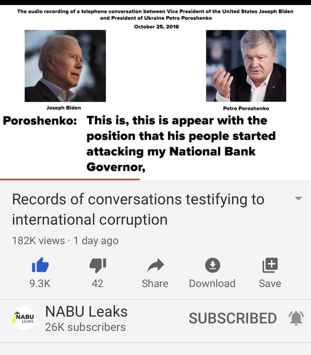 So Poroshenko tells Biden that things weren’t going well with Privat Bank aka the Bank OBiden but he has a new insider that he trusts will protect them