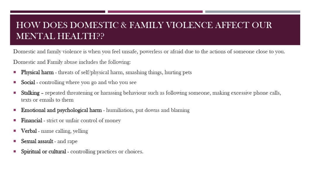 Non-physical forms of violence can be just as damaging as physical violence.If you feel disrespected,unable to be yoursel,afraid to disagree or negotiate for what you want, this may be a sign of domestic &amp; family violence and it can affect your #mentalhealth <a href="/tinogwitima/">lets talk about Mental Health 🇿🇼</a>