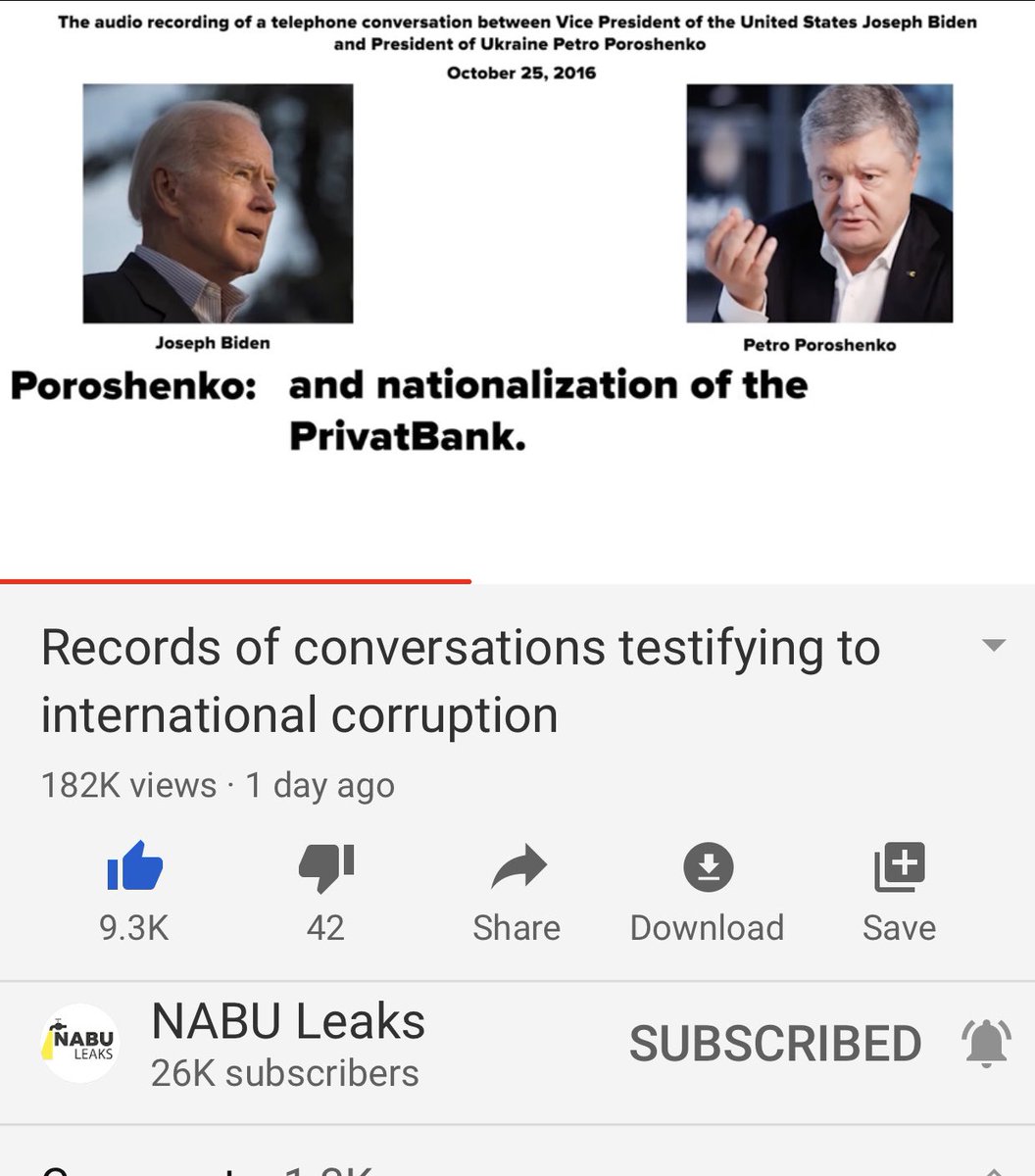Then Poroshenko thanks Biden for the use of the CIA (!?!?) who cooperated/helped with Ukraine intelligence guys.....these audio are all separate clips and I highly recommend listening to them twice.