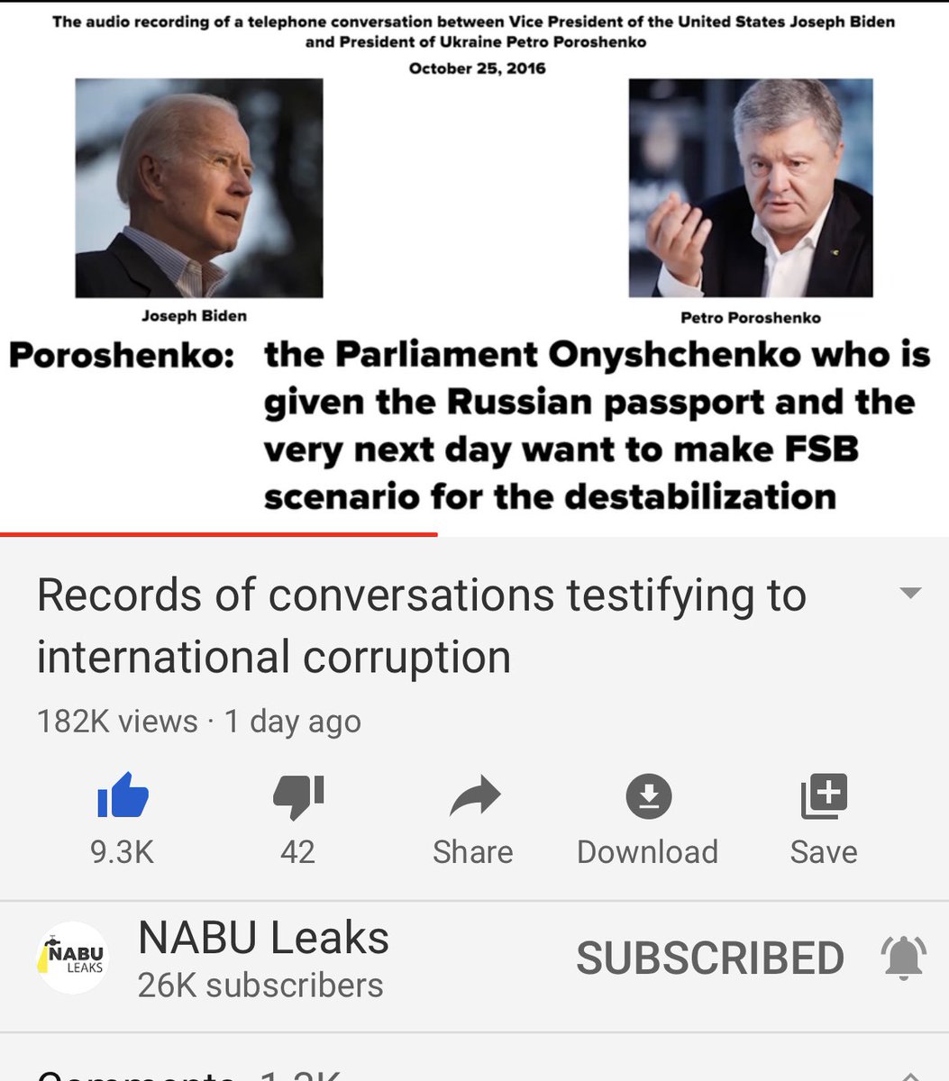 The last of the 10/2016 call where Poroshenko discusses Onyshchenko who was given a Russian passport and Biden says cool, and he’ll let him know how his convo goes with Arseniy