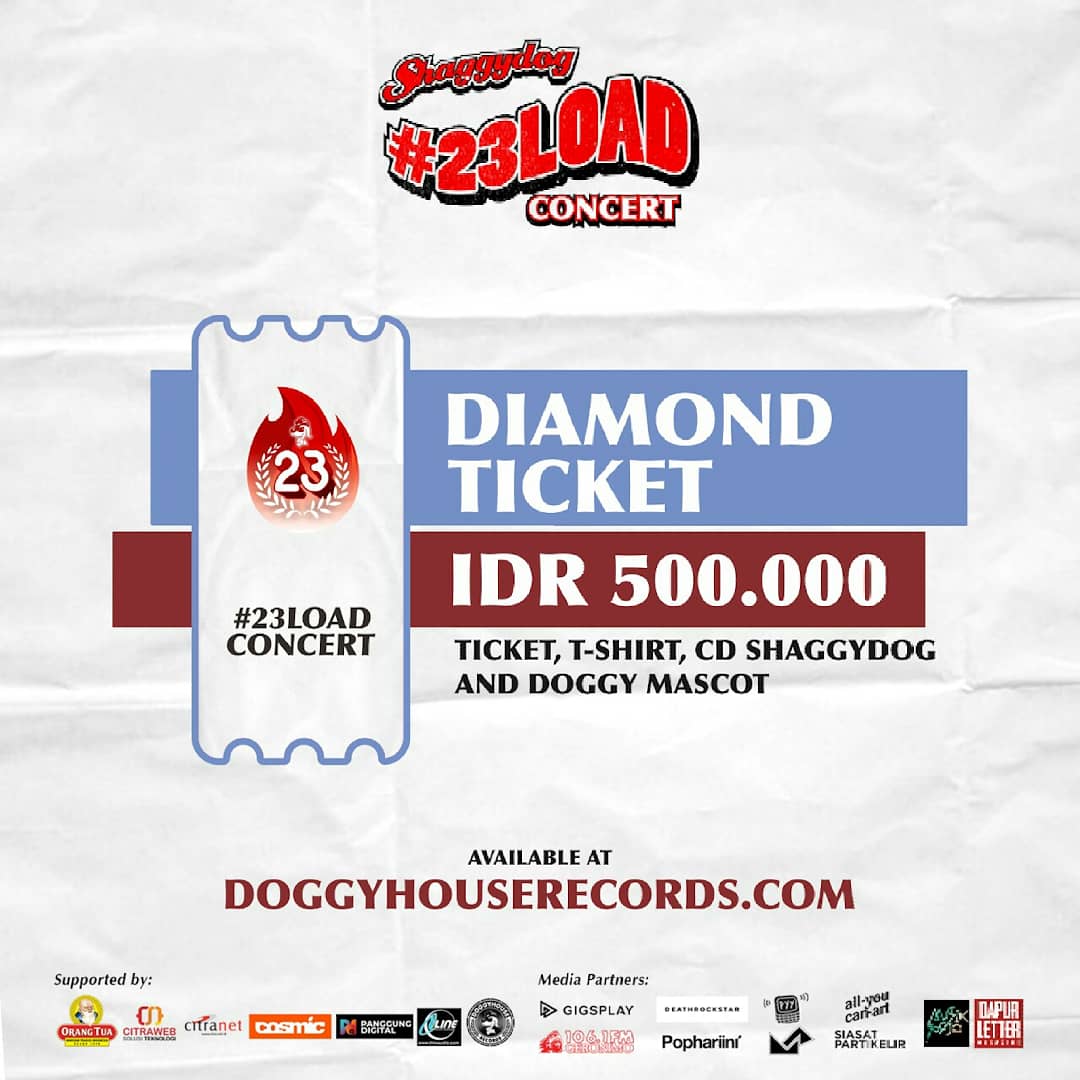 prodvokatif's tweet photo. Udah semakin dekat dengan acara daring perayaan #23LOAD ulang tahunnya @shaggydogjogja nih sobbh.
Cek tiketnya, segerrra dapatkan di web @DoggyhouseRecs! Dan ada juga bundling tiket dengan merch resmi mereka lho. https://t.co/zfdGF6J3oZ