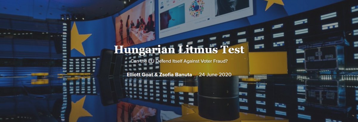Visegrad Insight (@visegradinsight) on Twitter photo • Evidence from three consecutive elections in #Hungary reveals a systematic erosion of electoral integrity.
Elliott Goat & Zsofia Banuta in <a href="/VisegradInsight/">Visegrad Insight</a> 👉 bit.ly/3eGCmUB • Evidence from three consecutive elections in #Hungary reveals a systematic erosion of electoral integrity.
Elliott Goat & Zsofia Banuta in <a href="/VisegradInsight/">Visegrad Insight</a> 👉 bit.ly/3eGCmUB